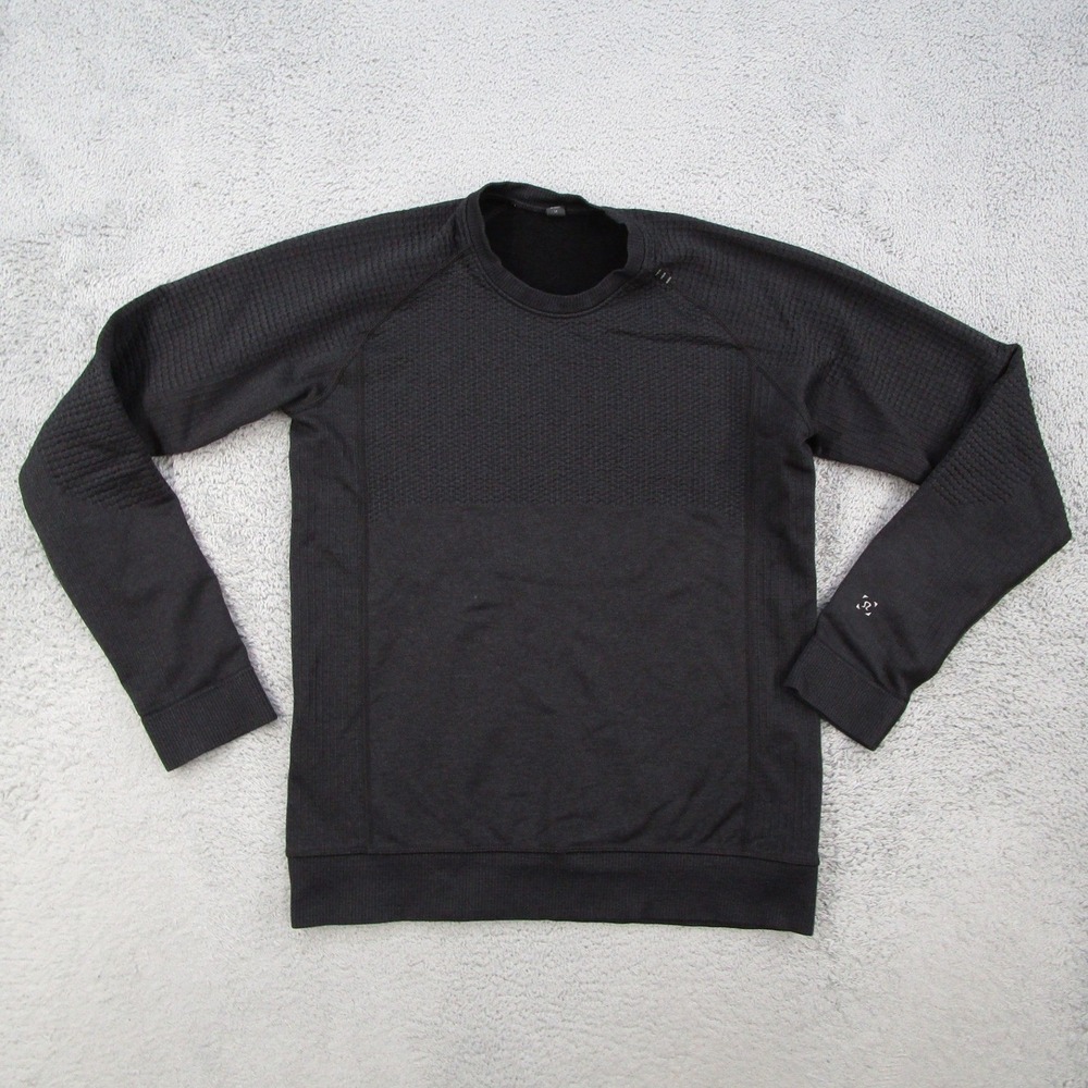 Lululemon Metal Vent Tech Shirt Mens Small Black Long Sleeve Athletic Workout